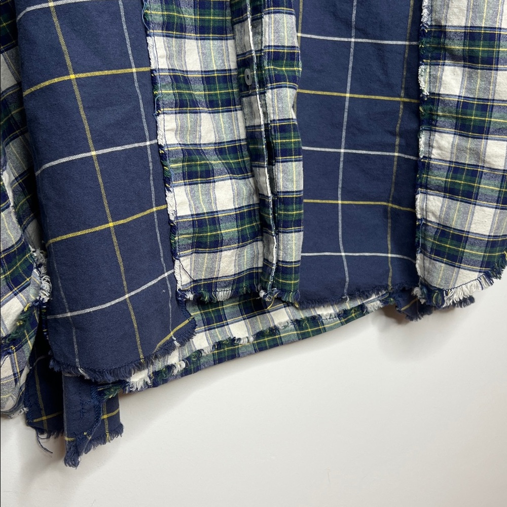 Bdg Spliced Dad Button Down Plaid Patchwork Shirt… - image 5